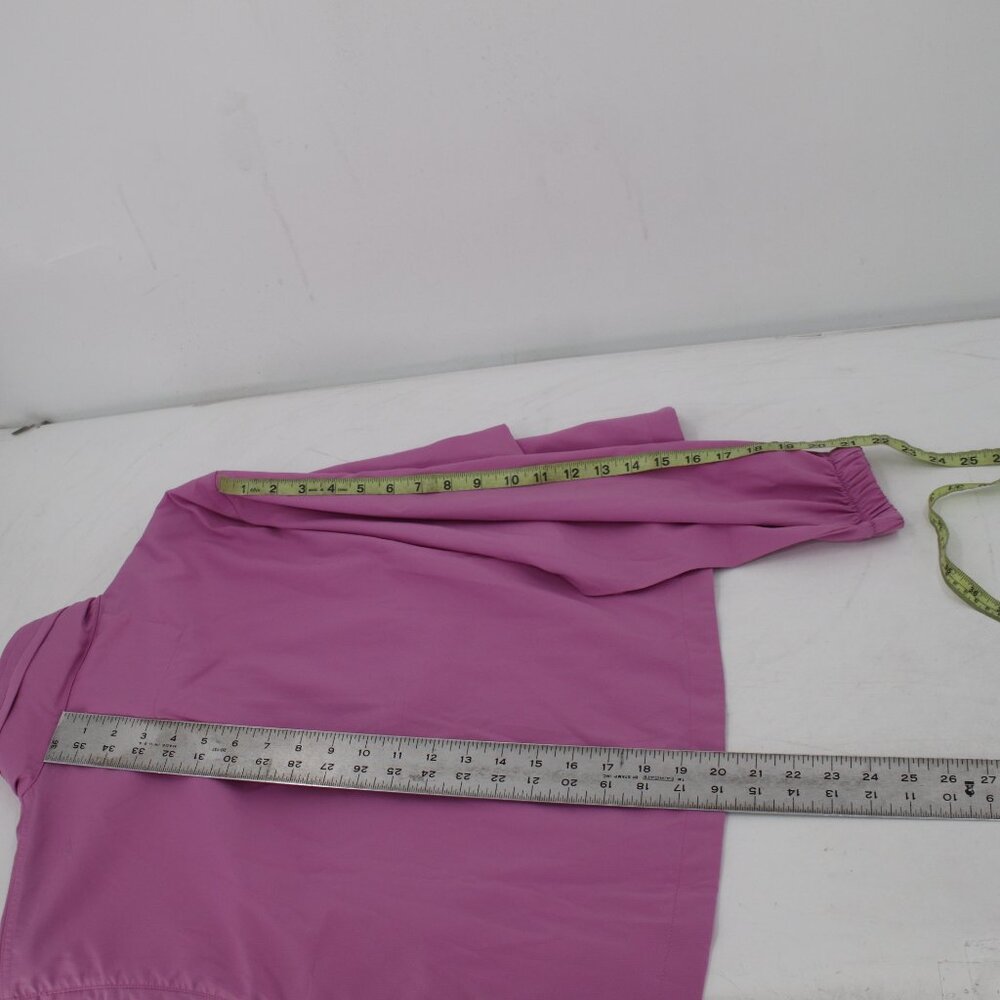 Girlfriend collective windbreaker jacket women's small zip up crop pink hooded - Picture 11 of 15